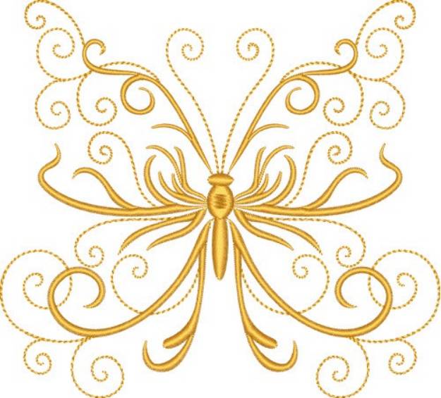 Picture of Elegant Butterfly Machine Embroidery Design