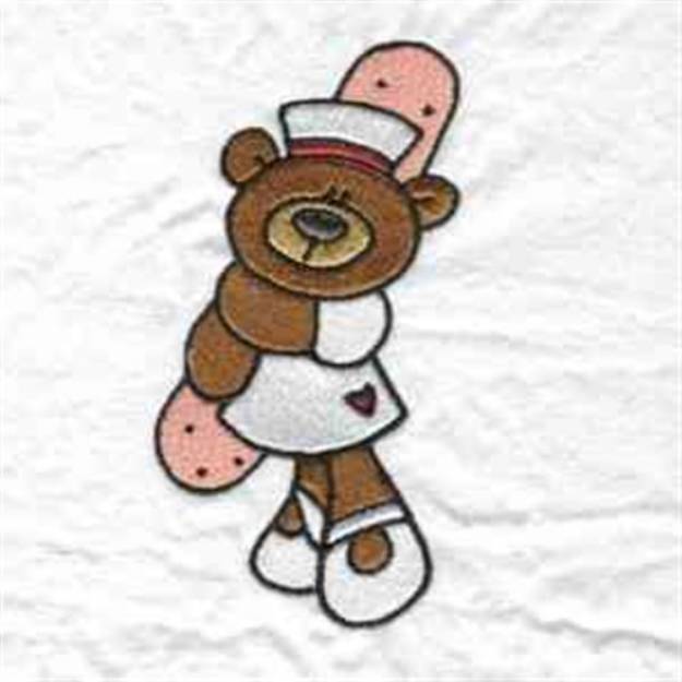 Picture of Nurse Teddy Machine Embroidery Design