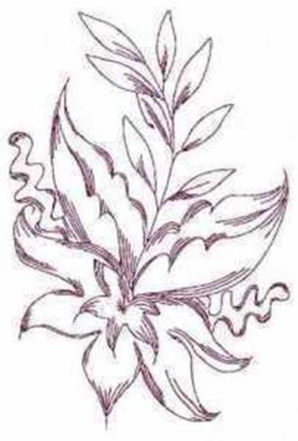 Picture of RW Leaves Machine Embroidery Design