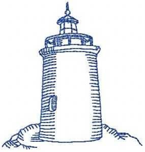 Picture of RW Lighthouse Machine Embroidery Design