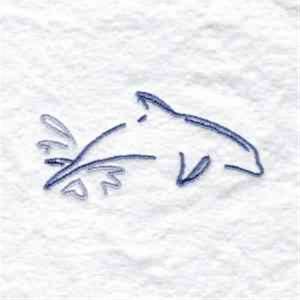 Picture of Dolphin Jump Machine Embroidery Design