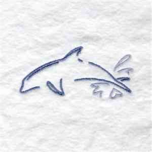 Picture of RW Dolphin Machine Embroidery Design