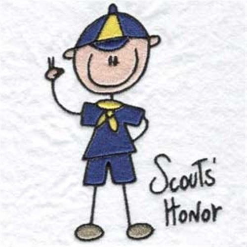 Scouts Honor Machine Embroidery Design