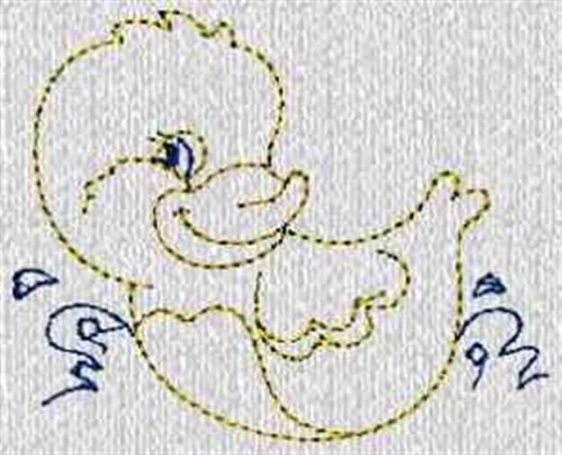 Picture of Baby Duck Machine Embroidery Design