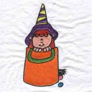 Picture of Witch Peeker Machine Embroidery Design