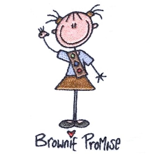 Brownie Girl Scout 04 Machine Embroidery Design