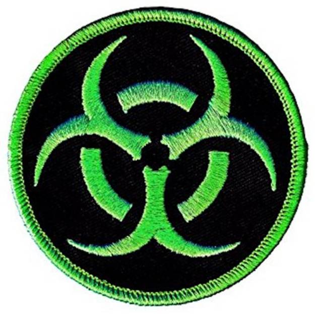 Picture of Bio Hazard Patch Machine Embroidery Design