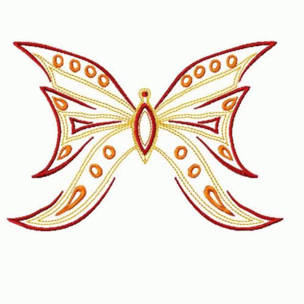 Picture of Butterfly Machine Embroidery Design