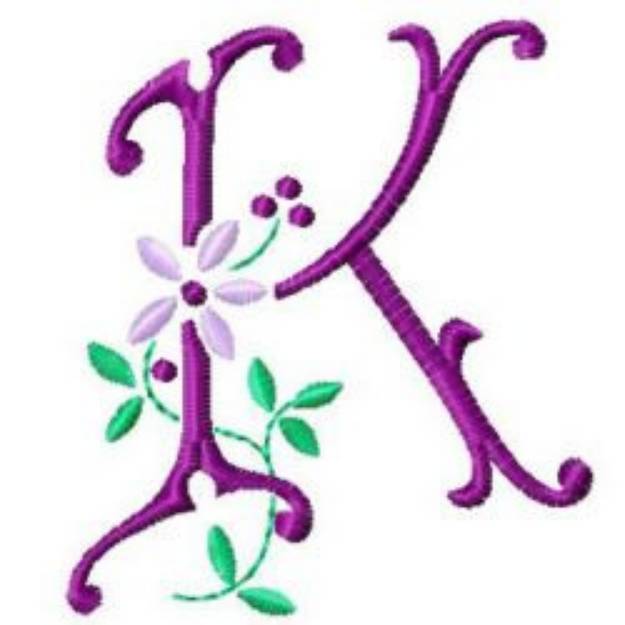 Picture of Floral ABC Machine Embroidery Design