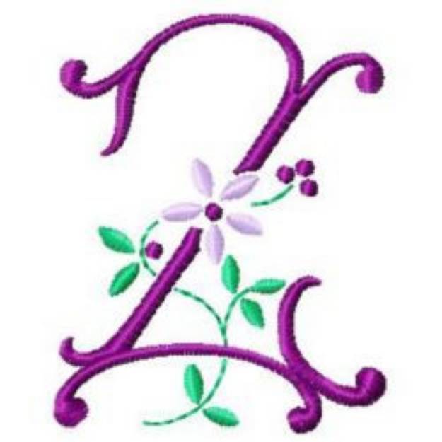 Picture of Floral ABC Machine Embroidery Design