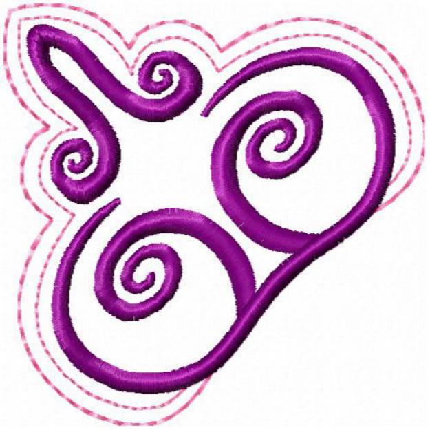 Picture of Swirl Decoration Machine Embroidery Design