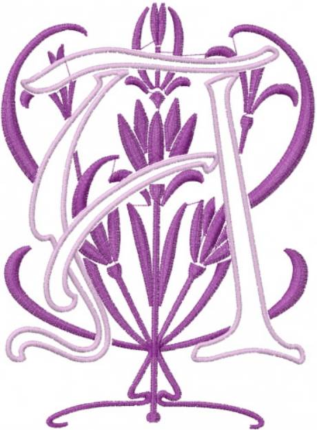 Picture of Monogram Alphabet Machine Embroidery Design