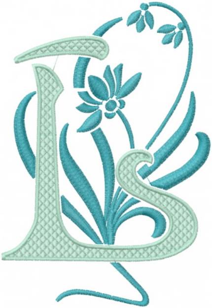 Picture of Monogram Alphabet Machine Embroidery Design