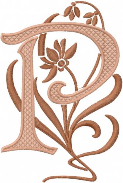 Picture of Monogram Alphabet Machine Embroidery Design