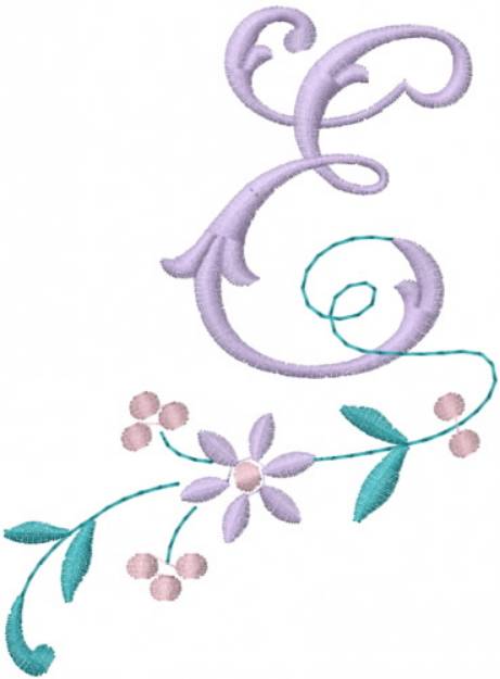 Picture of Floral Alphabet Machine Embroidery Design