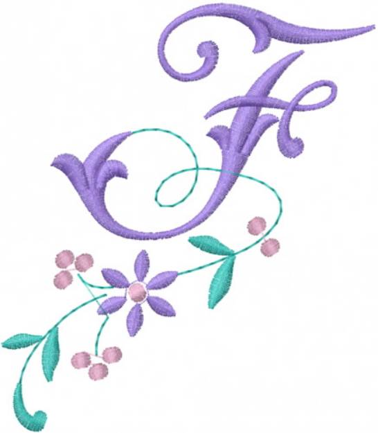 Picture of Floral Alphabet Machine Embroidery Design