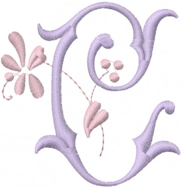 Picture of Monogram Alphabet Machine Embroidery Design