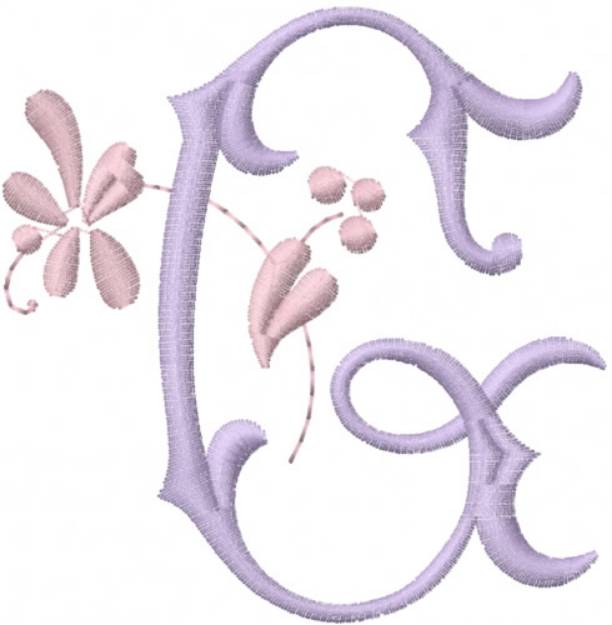 Picture of Monogram Alphabet Machine Embroidery Design