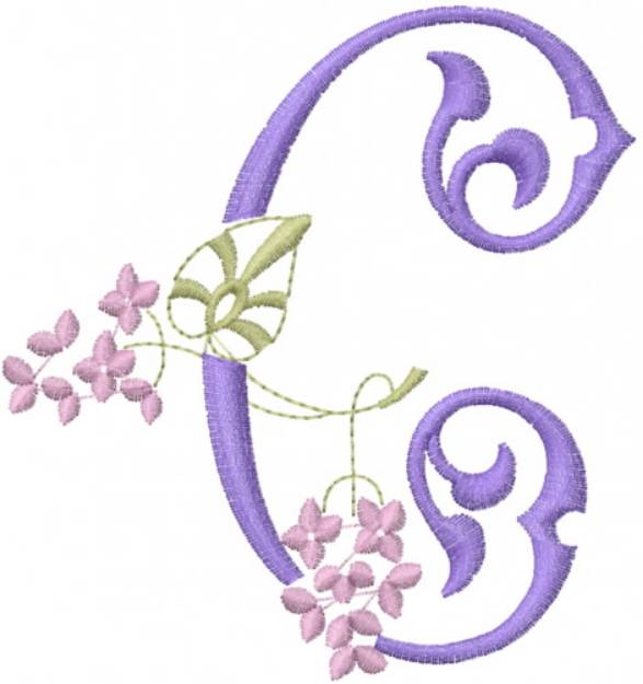 Picture of Monogram Alphabet Machine Embroidery Design