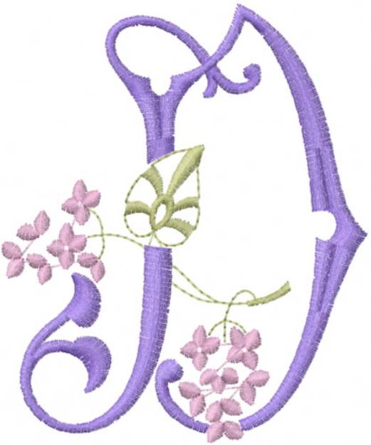 Picture of Monogram Alphabet Machine Embroidery Design