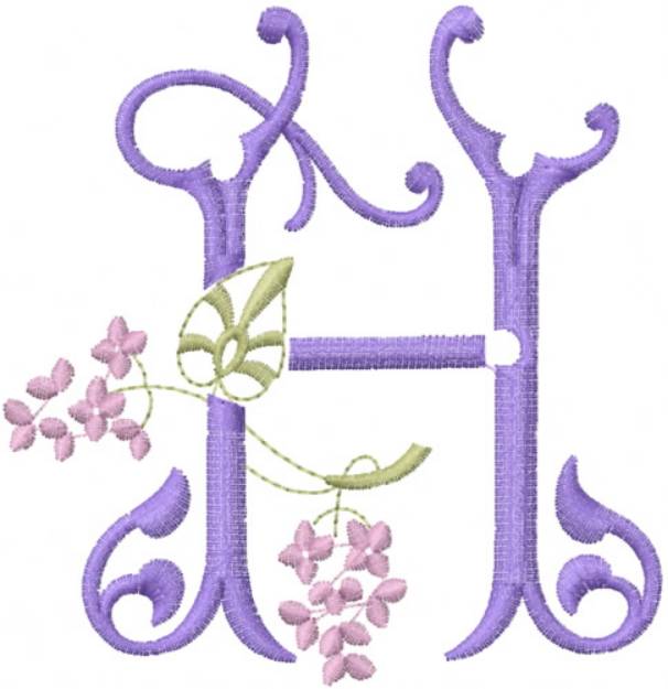 Picture of Monogram Alphabet Machine Embroidery Design