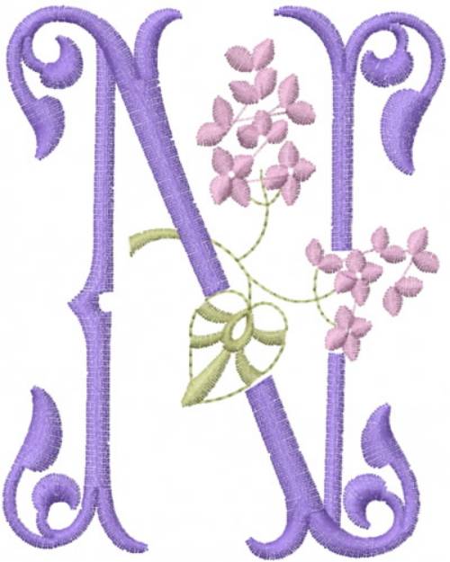 Picture of Monogram Alphabet Machine Embroidery Design