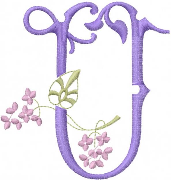 Picture of Monogram Alphabet Machine Embroidery Design