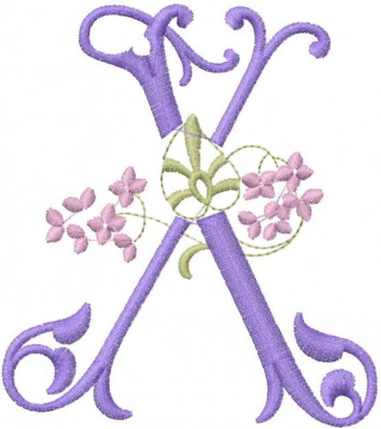 Picture of Monogram Alphabet Machine Embroidery Design