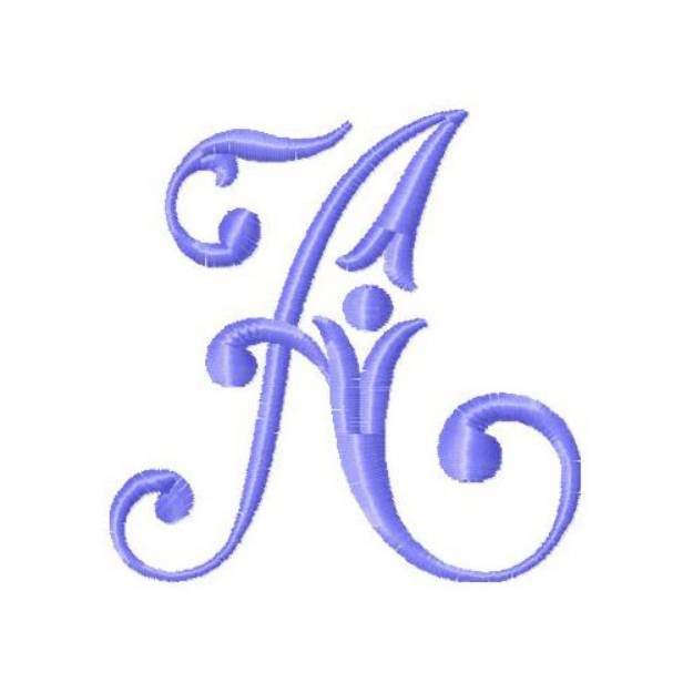 Picture of Monogram Alphabet Machine Embroidery Design