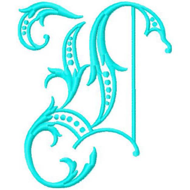 Picture of Monogram Alphabet Machine Embroidery Design