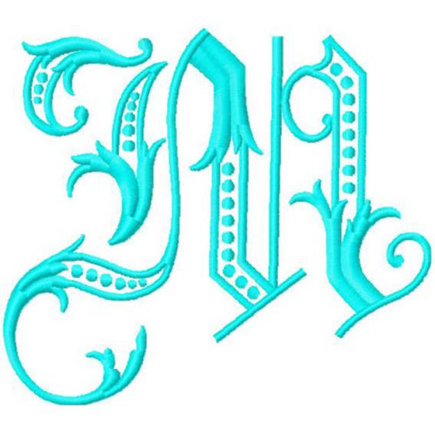 Picture of Monogram Alphabet Machine Embroidery Design