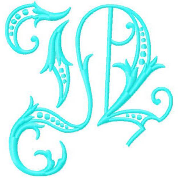 Picture of Monogram Alphabet Machine Embroidery Design