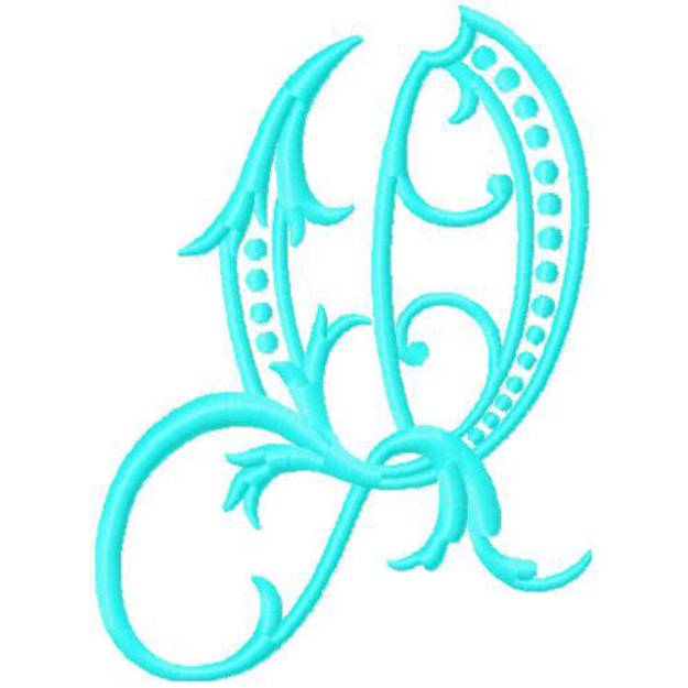 Picture of Monogram Alphabet Machine Embroidery Design