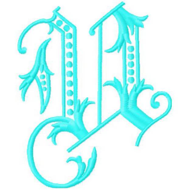 Picture of Monogram Alphabet Machine Embroidery Design