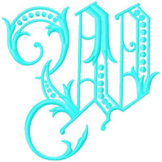 Picture of Monogram Alphabet Machine Embroidery Design