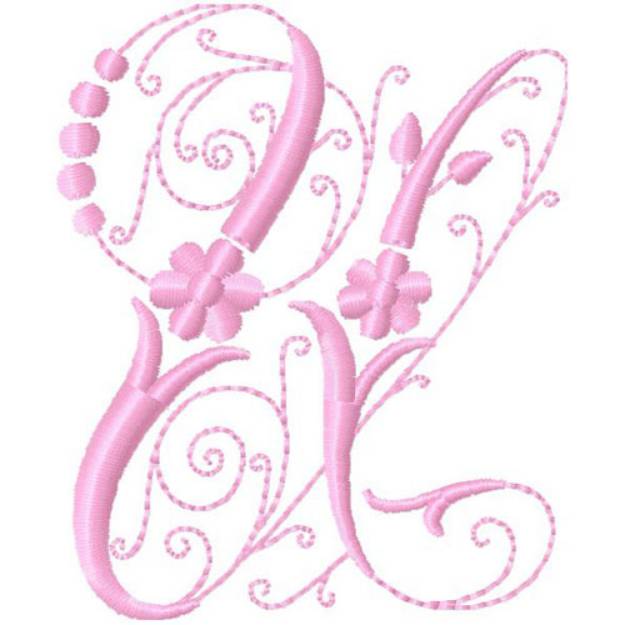 Picture of Monogram Alphabet Machine Embroidery Design