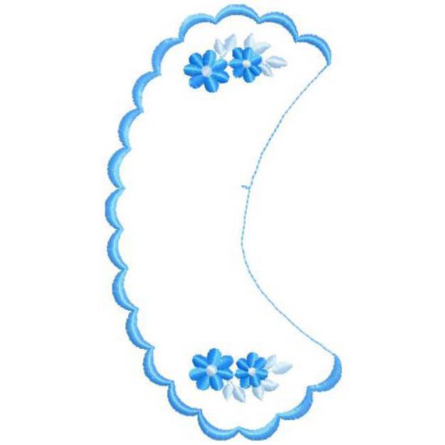 Picture of Floral Collar Machine Embroidery Design