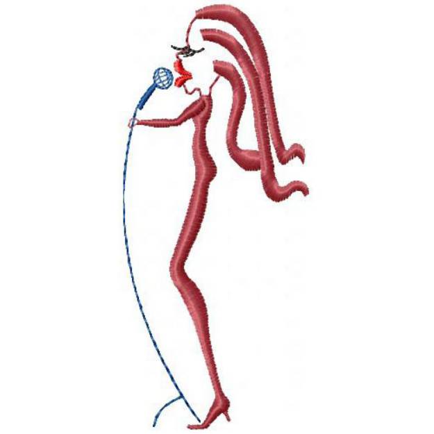 Picture of Singer & Microphone Machine Embroidery Design