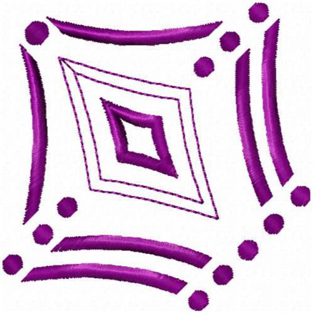 Picture of Diamond & Dots Machine Embroidery Design