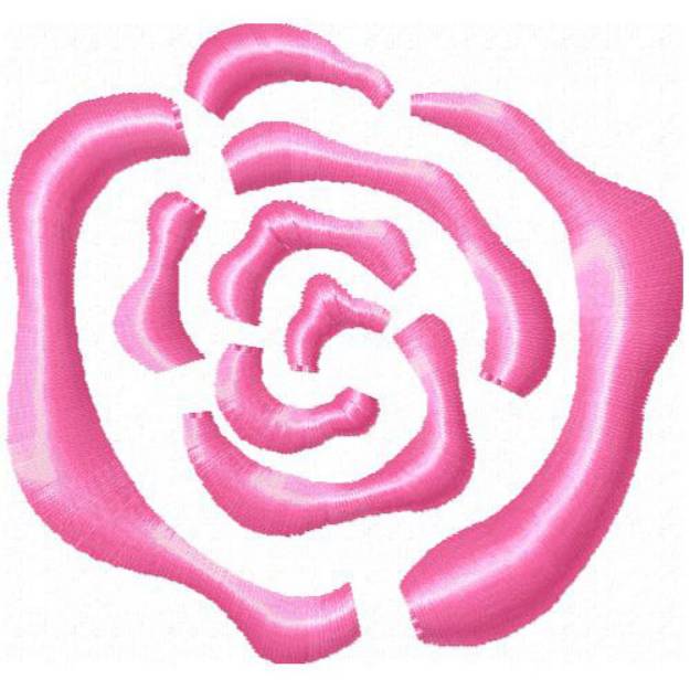 Picture of Rose 1 Machine Embroidery Design