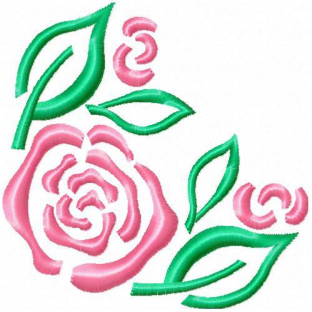 Picture of Rose 6 Machine Embroidery Design