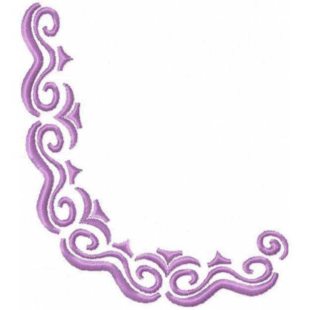 Picture of Scrollwork Round Corner 2 Machine Embroidery Design