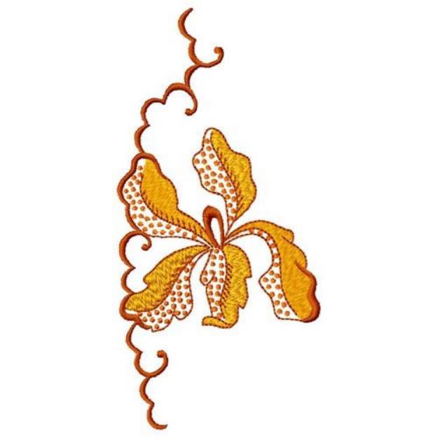 Picture of Orchid Edging Machine Embroidery Design