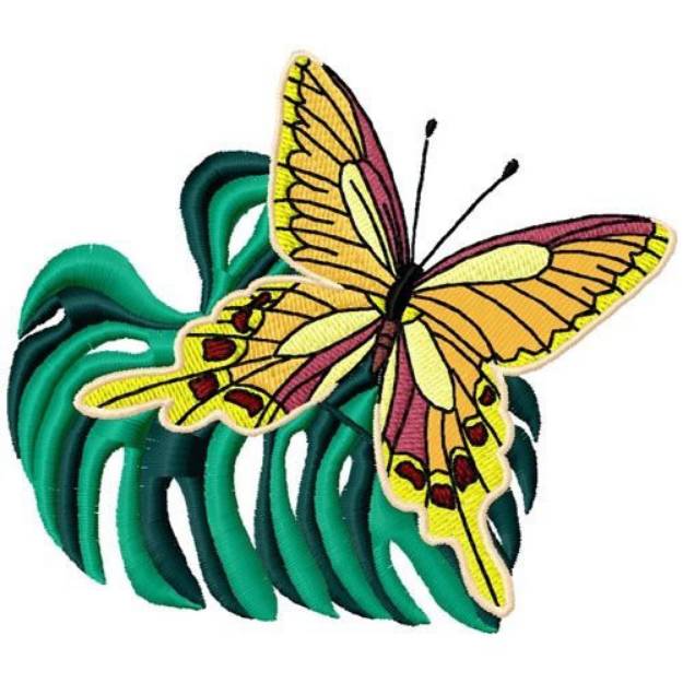 Picture of Tropical Butterfly Machine Embroidery Design