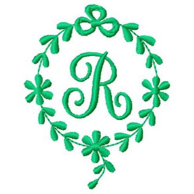 Picture of Monogram R Machine Embroidery Design