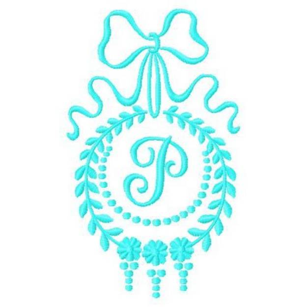 Picture of Monogram P Machine Embroidery Design