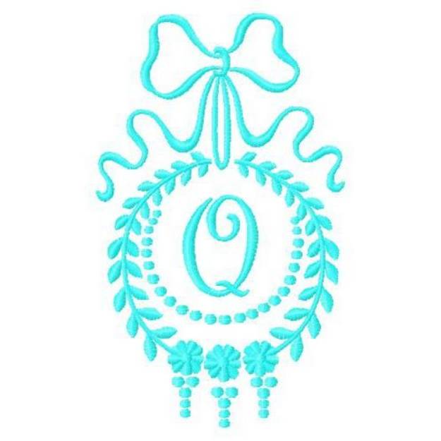 Picture of Monogram Q Machine Embroidery Design