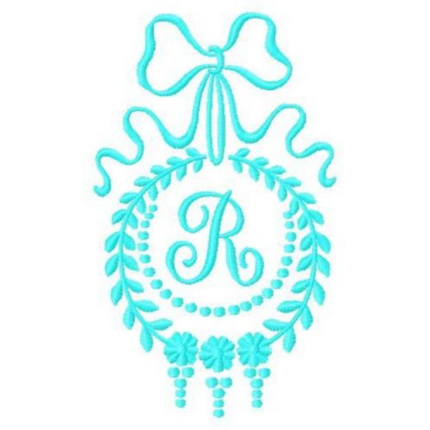 Picture of Monogram R Machine Embroidery Design