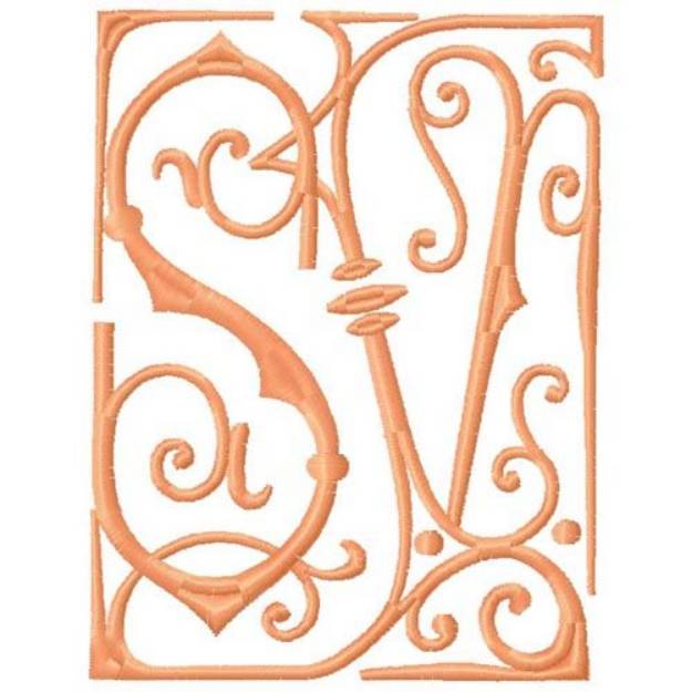 Picture of SV Monogram Machine Embroidery Design