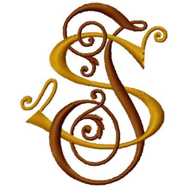 Picture of I S Monogram Machine Embroidery Design